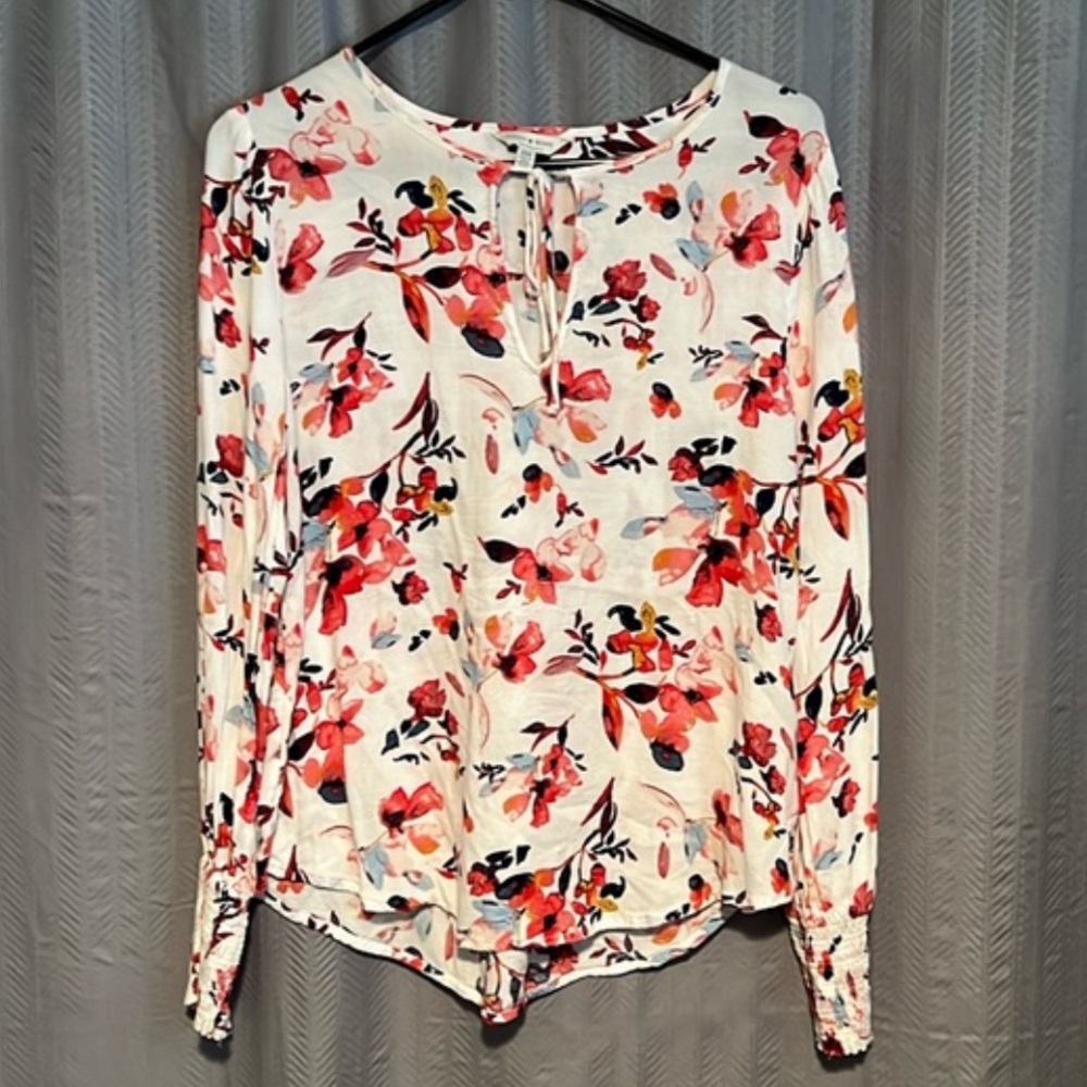 Lucky Brand Tie Front Top